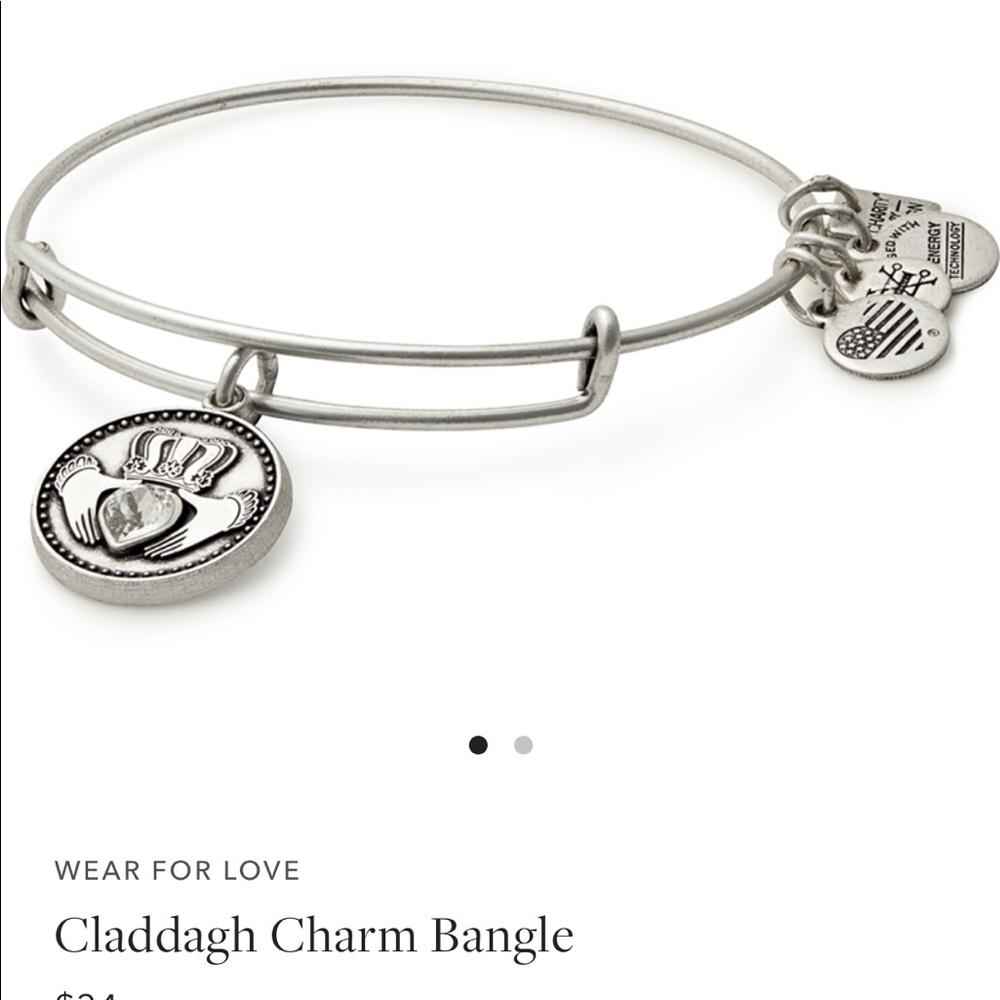 Alex and Ani Claddagh Charm Bangle